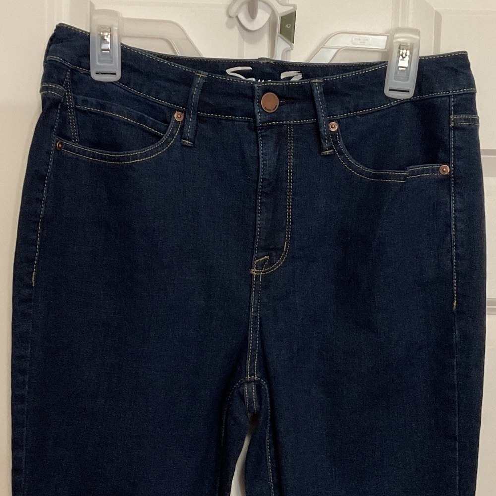 Seven7 Women's Dark Blue Skinny Jeans - Picture 2 of 6